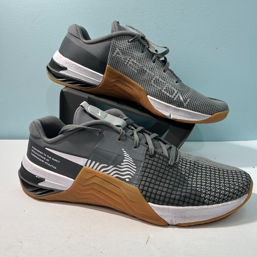 Nike Metcon 8 Sneakers Men's 14 Smoke Grey Gum Gym Trainers DO9328-002